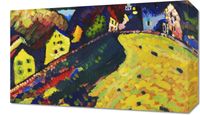 Obraz 50x30cm Houses at Murnau, Wassily Kandinsky Vintage Salon