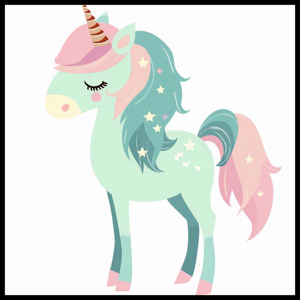 Plakat 90x90cm Jednorożec Marzeń zdjęcie 2