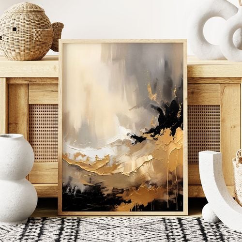 Plakat złota fala 40x50 cm na Arena.pl