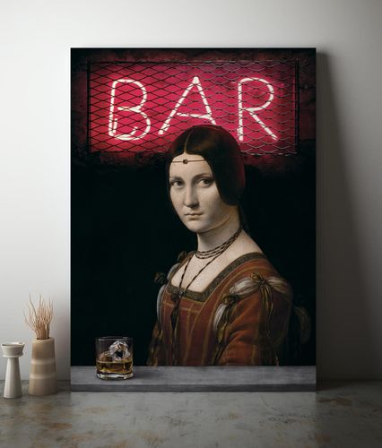 Obraz na płótnie old wisky leonardo da vinci 50x70 cm na Arena.pl