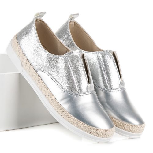 Srebrne Trampki Espadryle r.40 na Arena.pl
