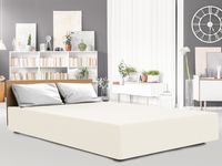 Prześcieradło jersey elastan z gumką ECRU/EKOLOGIA/90x200x30