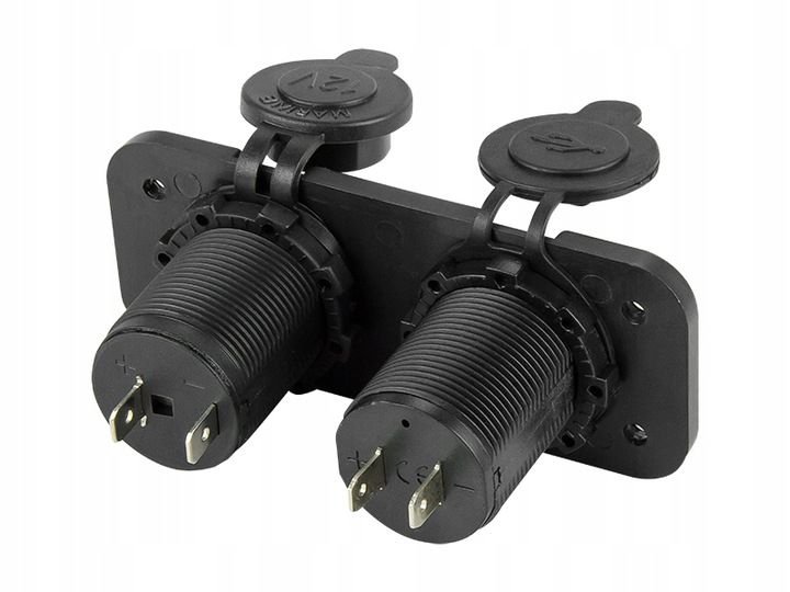 GNIAZDO ZAPALNICZKI SAMOCHODOWEJ 2xUSB 1xGNIAZDO zdjęcie 2