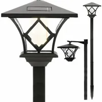 LAMPA SOLARNA LED LATARNIA OGRODOWA 150cm SŁUPEK
