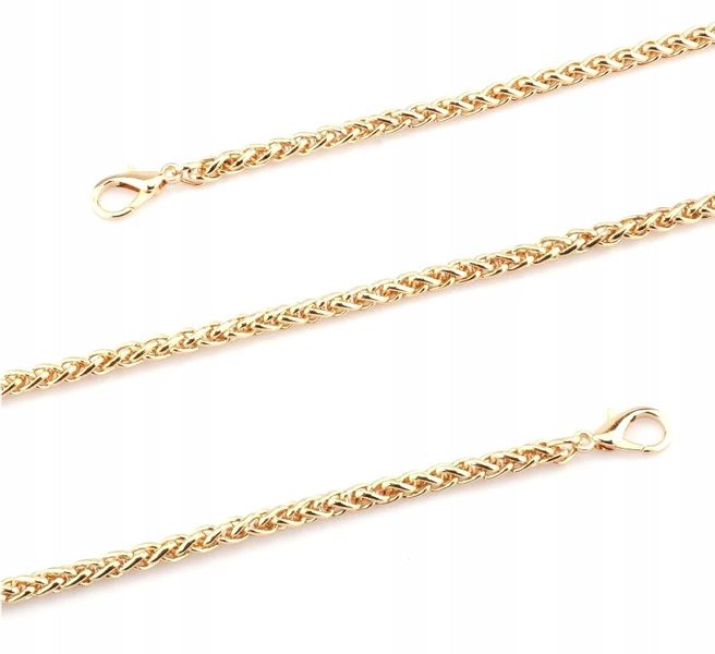 Pasek Złoty Do Torby Torebki Łańcuch Długi Metal zdjęcie 6