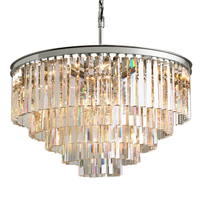 Żyrandol glamour CGHEREFALLXLCHROME lampa nad łóżko chrom