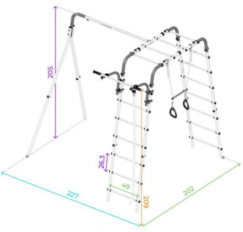plac zabaw do ogrodu Wesoła Łąka basic - żółty na Arena.pl