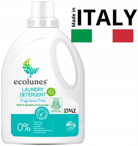 ECOLUNES HIPOALERGICZNY PŁYN DO PRANIA BEZZAPACHOWY 1000 ML na Arena.pl