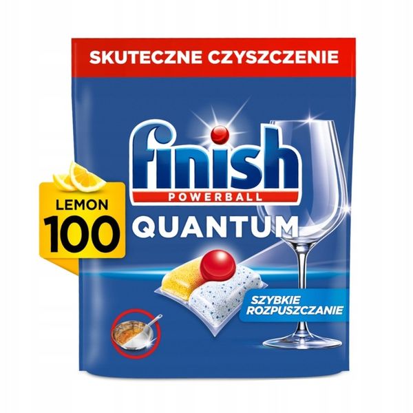 Kapsułki do zmywarki FINISH Quantum All in One Lemon 100szt zdjęcie 2