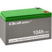 Qoltec Akumulator AGM 12V 10Ah Bezobsługowy Wydajny do UPS security