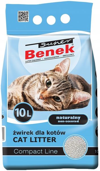 Super Benek Compact 10L Żwirek dla Kota Błękitny zdjęcie 1