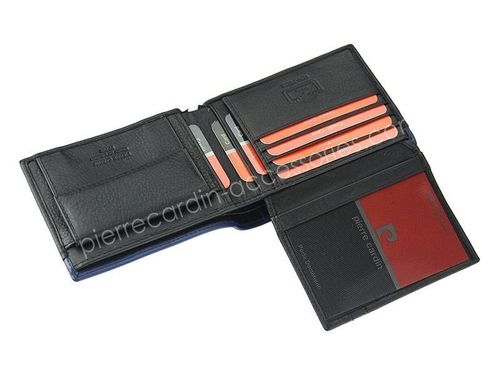 Portfel męski skórzany PIERRE CARDIN TILAK14 8806 RFID Niebieski na Arena.pl