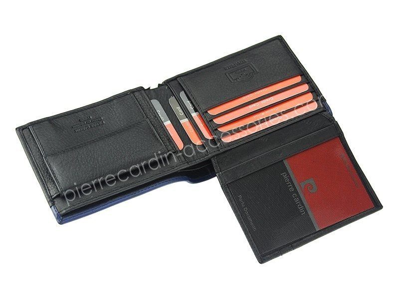Portfel męski skórzany PIERRE CARDIN TILAK14 8806 RFID Niebieski zdjęcie 3