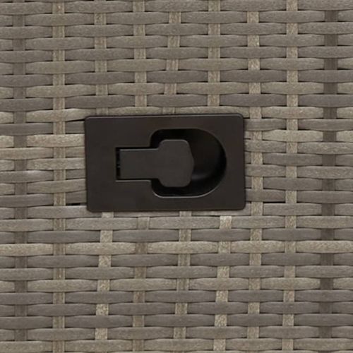 3-częściowy zestaw bistro z poduszkami szary polirattan na Arena.pl