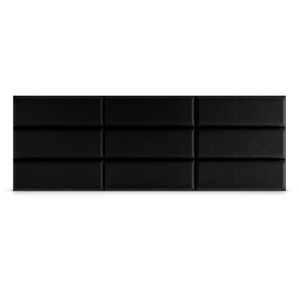 Panel Tapicerowany Ścienny Czarny 50cm x 15cm zdjęcie 4