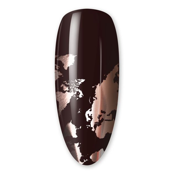 Folia transferowa metallic lustrzana różowe złoto 80 cm Molly Lac zdjęcie 3