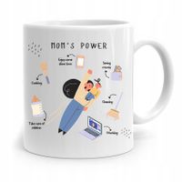 Kubek Prezent Dla Mamy Matki Moms Power Z Nadrukiem Ze Zdjęciem