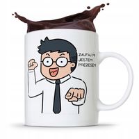 Dla Prezesa Viceprezesa Kubek Zaufaj Mi! Prezent Z Nadrukiem Ze Zdjęciem