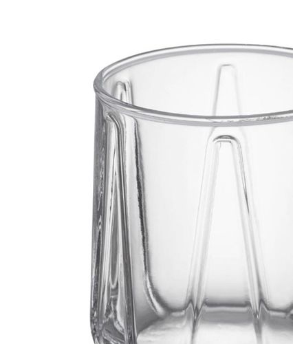 Komplet zestaw 12 szklanek do napojów wody drinków 360 ml geometryczny wzór na Arena.pl