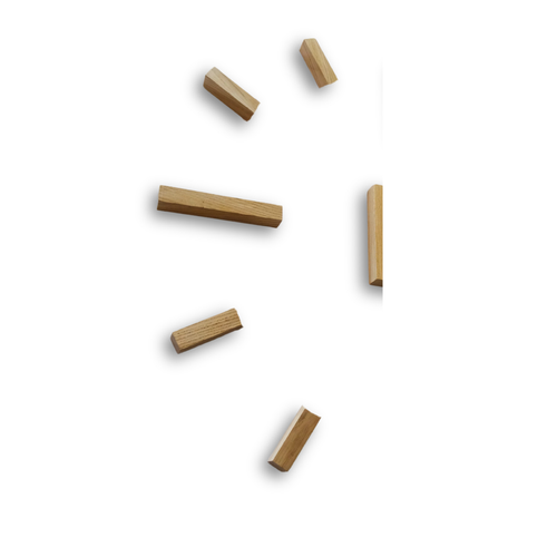 Zegar Ścienny Drewniany Duży 3D Przyklejany Na Ścianę Do Salonu Dębowy Loft na Arena.pl