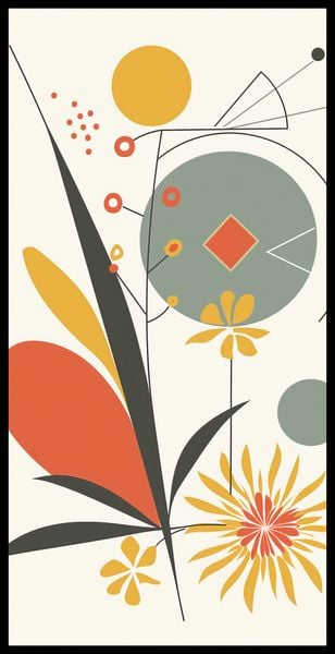 Plakat 50x100cm Geometryczny Ogród zdjęcie 2