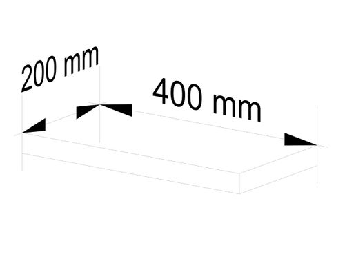 Półka PS 40 cm biała na Arena.pl