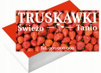 Wizytówki firmowe 100szt RÓŻNE WZORY do wyboru TRUSKAWKI