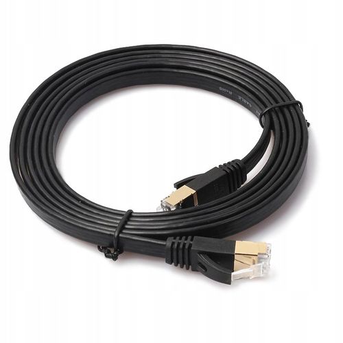 KABEL ETHERNET SIECIOWY LAN PATCHCORD SKRĘTKA INTERNET PŁASKI SFTP CAT7 15M na Arena.pl