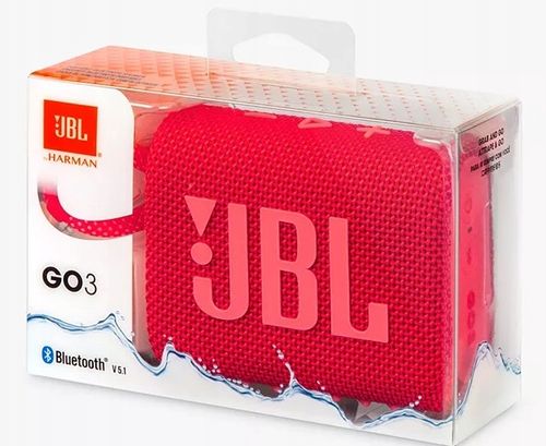 !NOW!Y GŁOŚNIK MOBILNY JBL GO 3 CZERWONY na Arena.pl