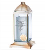 Znicz personalizowany z napisem kapliczka, lampion, nowoczesny DLA SIOSTRY