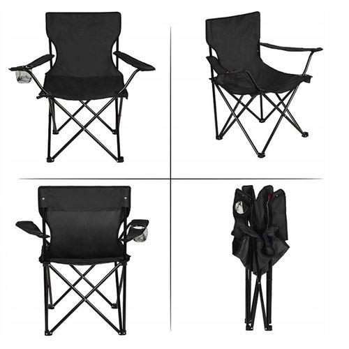 KRZESŁO KEMPINGOWE LEKKIE SKŁADANE KRZESŁO WĘDKARSKIE DLA PLAŻOWE WĘDRÓWKI na Arena.pl