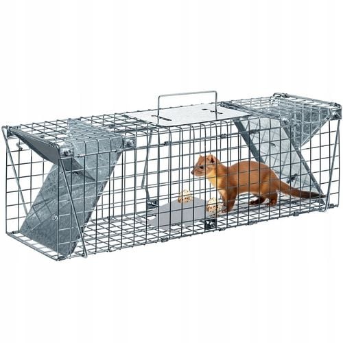 DUŻA PUŁAPKA NA KUNY SZCZURY LISY WYDRY ŁASICE ŻYWOŁAPKA ŁAPKA na Arena.pl