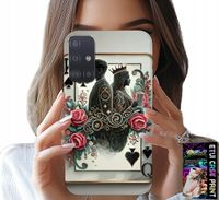 ETUI DO SAMSUNG GALAXY M31S - KARTA KRÓL KRÓLOWA POKER KARTY + SZKŁO