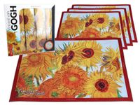 Kpl. 4 podkładek na stół - V. van Gogh, Słoneczniki (CARMANI)