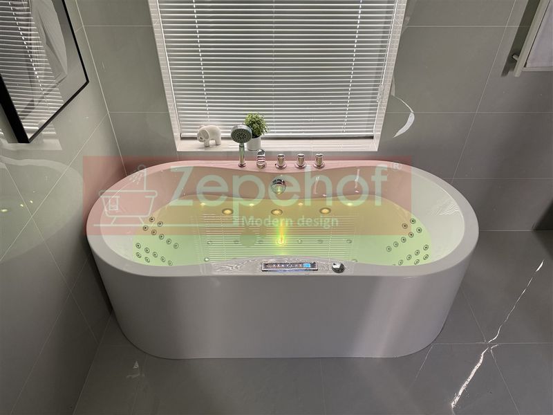 PIĘKNA OWALNA WANNA Z HYDROMASAŻEM 170X80 z 1 ODLEW GRZAŁKA zdjęcie 34