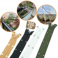 ZAMEK DO SIATKI NA BALKON DLA KOTA SUWAK EKSPRES ROZPINANA 200cm - 4 kolory