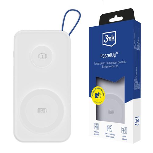 Powerbank 3mk PastelUp 10,000mAh 22.5W USB 1A1C - White na Arena.pl