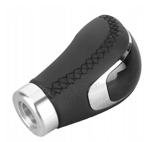 UNIWERSALNA GAŁKA ZMIANY BIEGÓW SKÓRA 5 6 BIEGOWA czarna skóra lita na Arena.pl