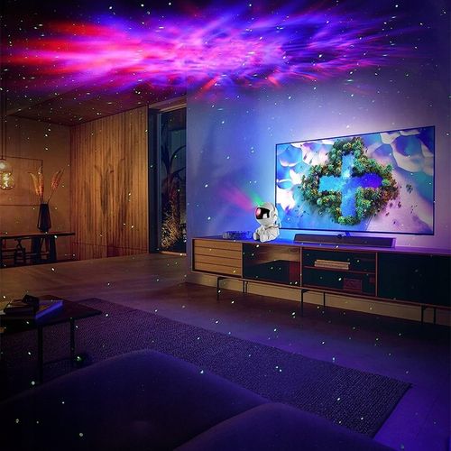 PROJEKTOR GWIAZD ASTRONAUTA LAMPKA NOCNA DLA DZIECKA GALAXY KOSMOS + PILOT na Arena.pl