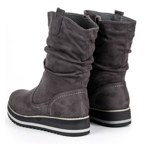 Szare botki na platformie r.37 na Arena.pl