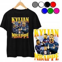 KOSZULKA DZIECIĘCA T-SHIRT Z NADRUKIEM - KYLIAN MBAPPE WZORY - S 122-128