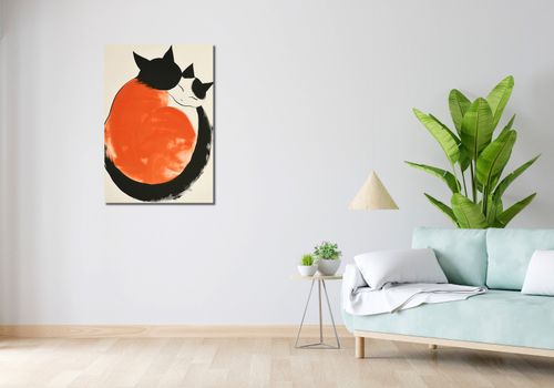 Obraz 60x90cm Yin i Yang Kotów na Arena.pl