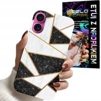 ETUI CASE DO IPHONE 16 PLUS - MARMUREK GEOMETRIA WZORY DLA KOBIET