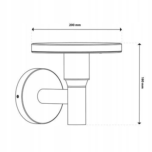 Lampa Ogrodowa LED Zewnętrzna Kinkiet Elewacyjny Ścienny 12W 3 BARWY na Arena.pl