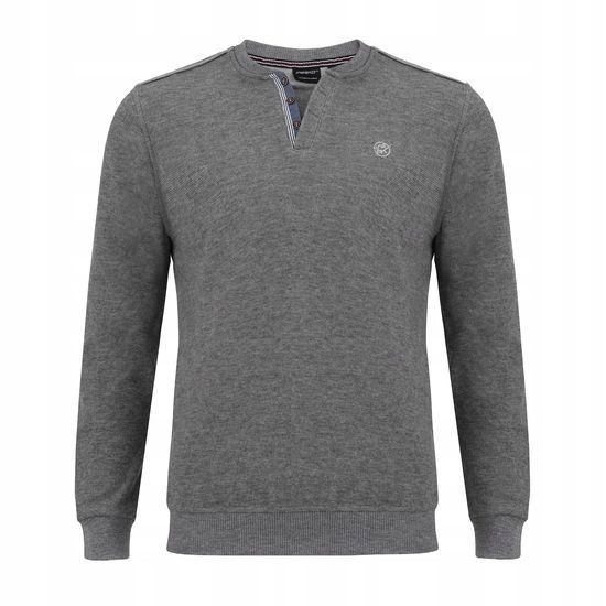 Sweter męski szary Andrea Rozmiar - 3XL zdjęcie 1