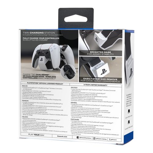 Stacja ładująca POWERA Twin Charging Station do PS5 DualSense na Arena.pl