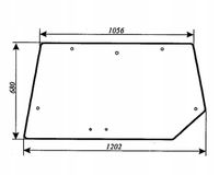 szyba tylna - tył ciągnika URSUS 6014 kabina Sokółka
