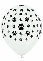 Balony lateksowe psie łapy, 30 cm 3 szt.