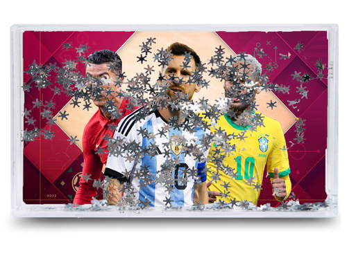 Akwarium - Ramka wodna 3D - Messi, Ronaldo, Neymar na Arena.pl