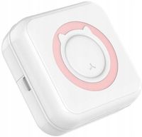 Mini drukarka termiczna przenośna dla dziecka C15 różowa Bluetooth Drukuś